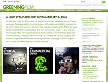 Tablet Screenshot of greeningfilm.com